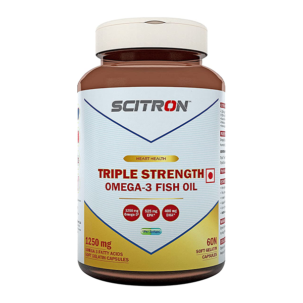 Scitron Triple Strength Omega 3 Fish Oil 60 Softgels